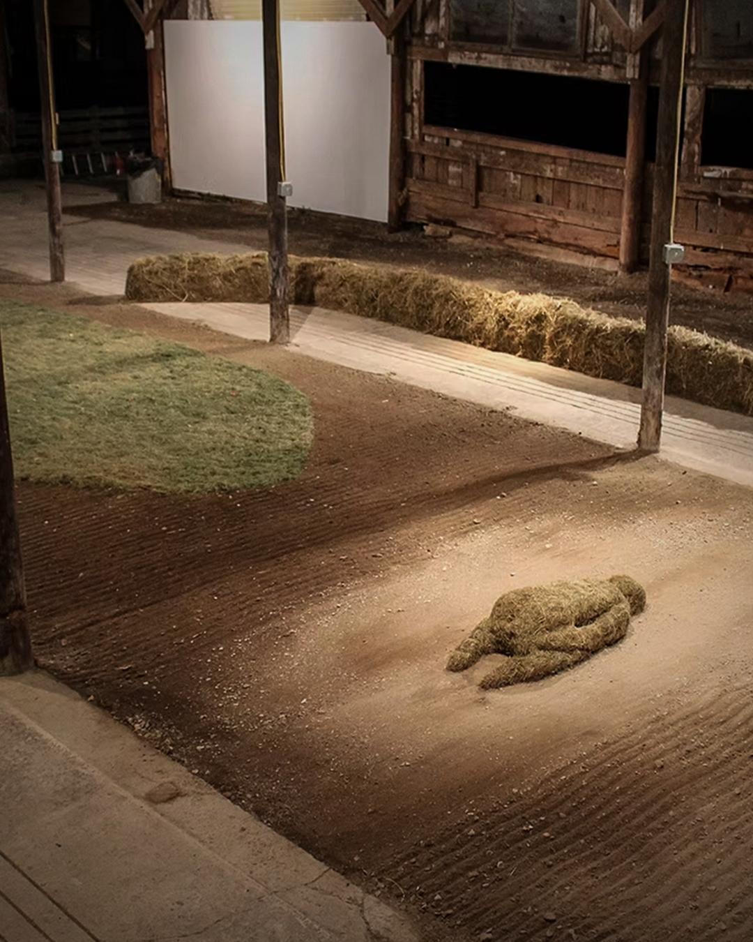 Refugee Boat — barn installation